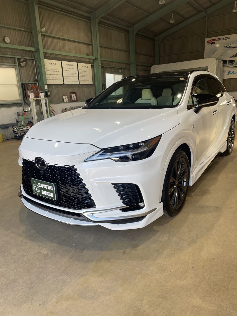 レクサスRXのレザーシートコーティングと遮熱ウインドウフィルム施工