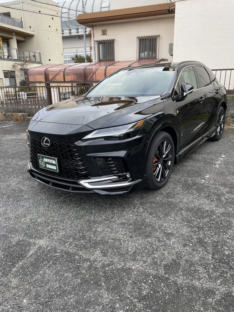 レクサスRXのブラックアウトラッピング
