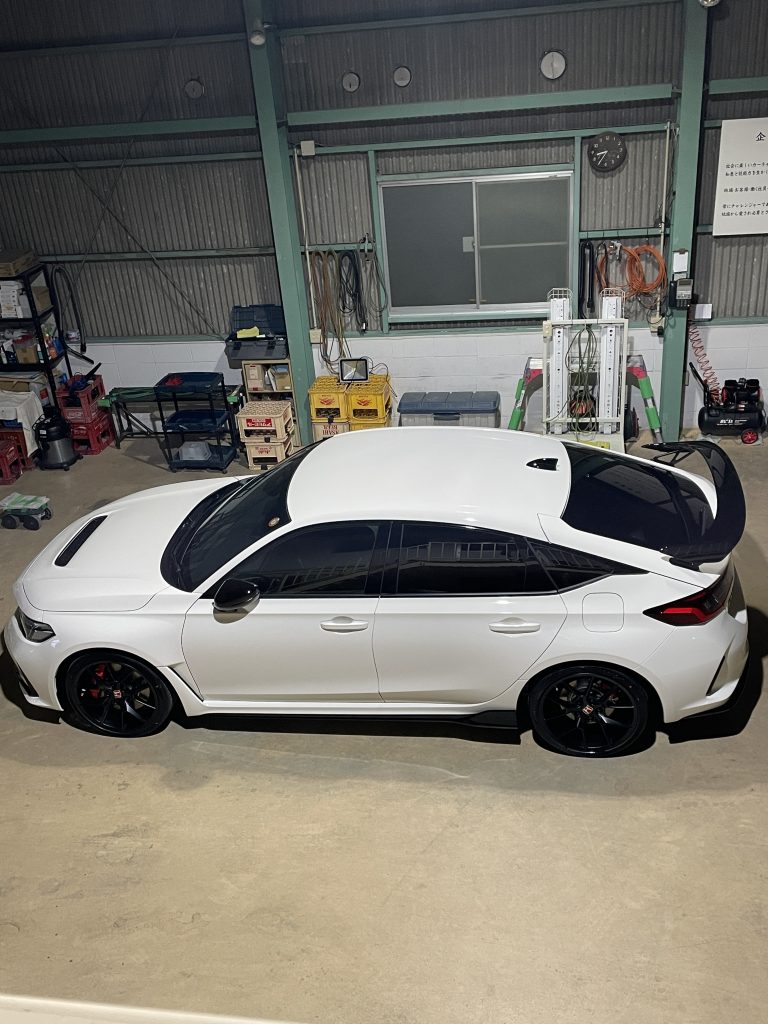 シビックタイプRのホイールとボディのコーティング